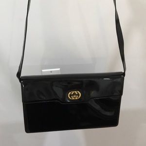 Patent Leather Vintage Gucci bag.